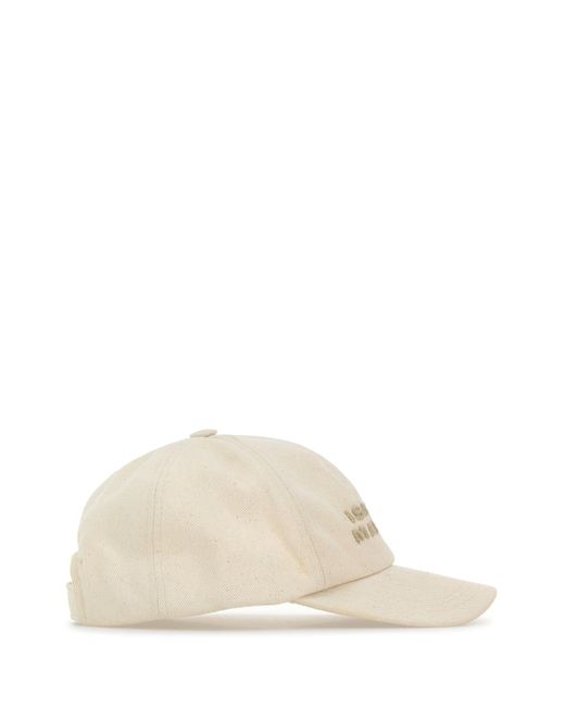 Cappello da baseball Tyron in cotone avorio melangé di Isabel Marant in Natural