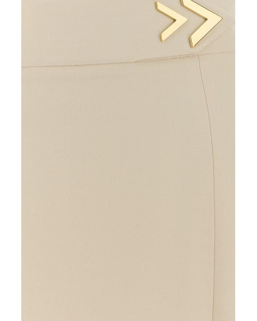 Valentino Garavani Natural Ivory Crepe Couture Skirt