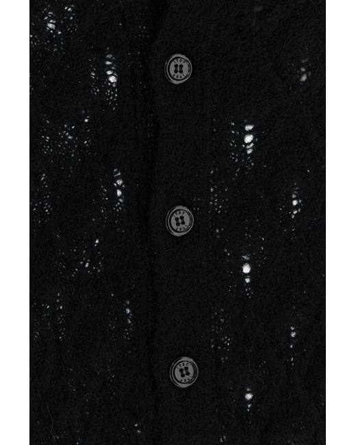 Cardigan in misto mohair nero di 1989 STUDIO in Black da Uomo