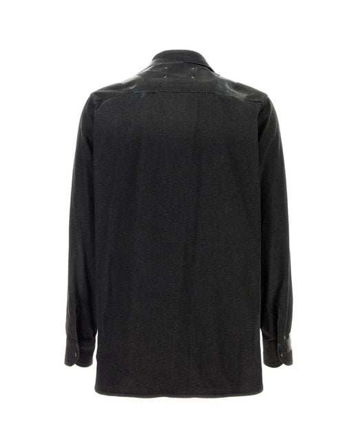 Maison Margiela Black Denim Shirt for men