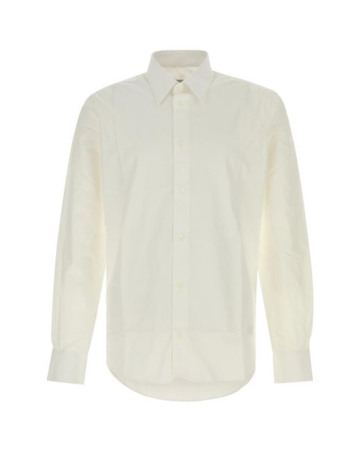AMI White Ami Poplin Shirt for men