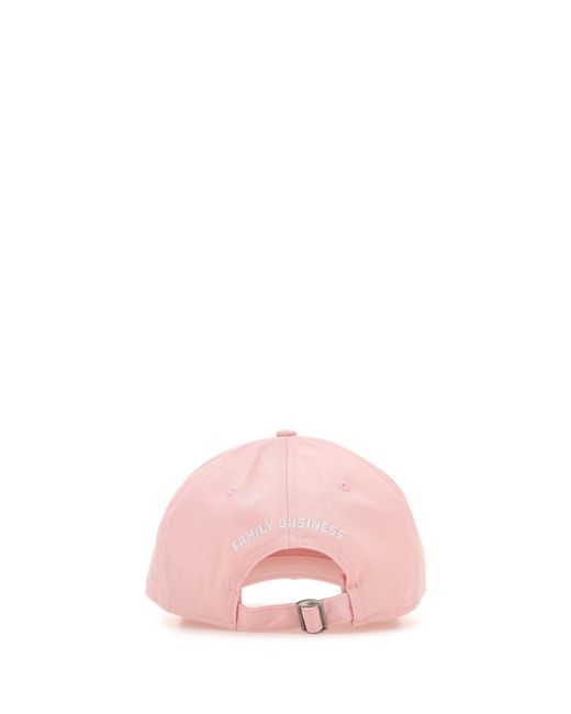 Cappello da baseball in cotone rosa di DSquared² in Pink