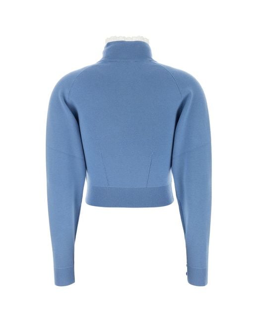 Chloé Blue Cerulean Wool Sweater