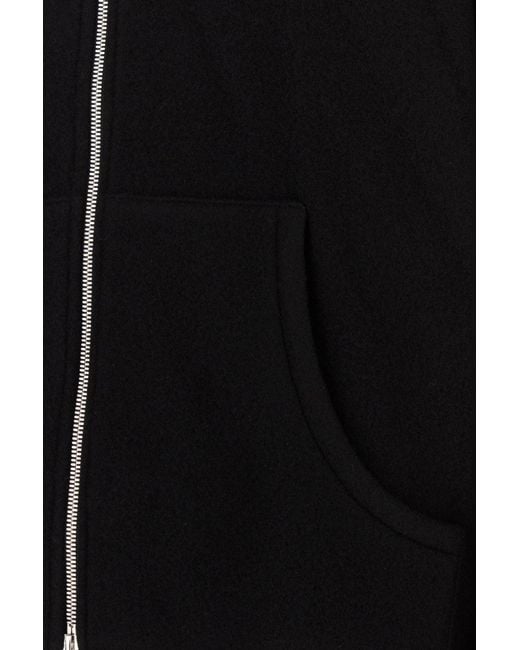 Rier Black Wool Fleece Sweatshirt for men