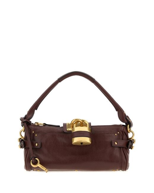Chloé Brown Chocolate Leather Paddington Shoulder Bag