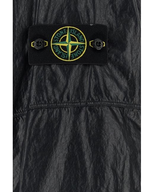 Stone Island Black Nylon Jacket for men
