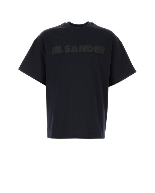 Jil Sander Black Cotton T-shirt for men