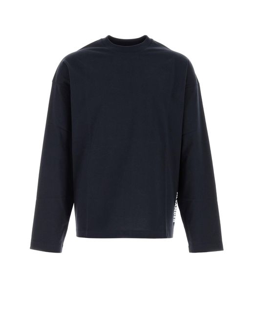 Jil Sander Midnight Blue Cotton T-shirt for men