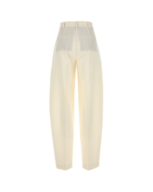 ANDAMANE White Ivory Gabardine Pant