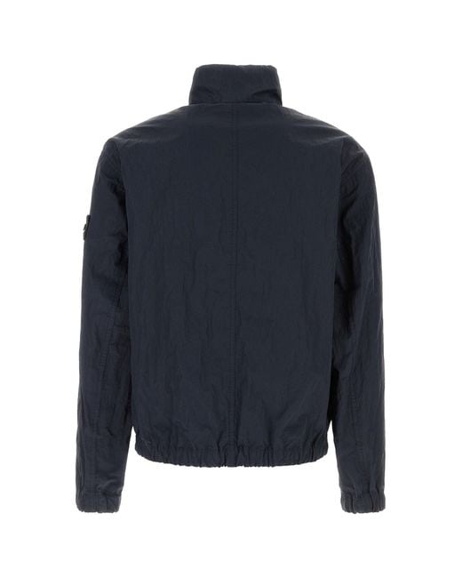 Stone Island Dark Blue Nylon Jacket for men