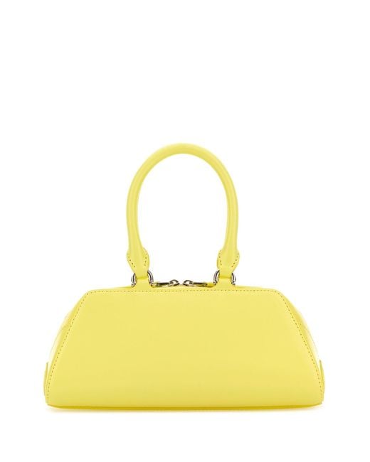 Givenchy Yellow Leather Mini Antigona East-West Handbag