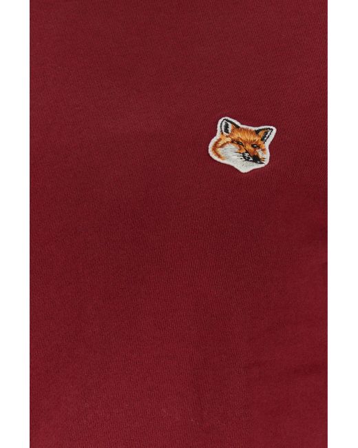 Maison Kitsuné Red "Fox Head" Sweatshirt