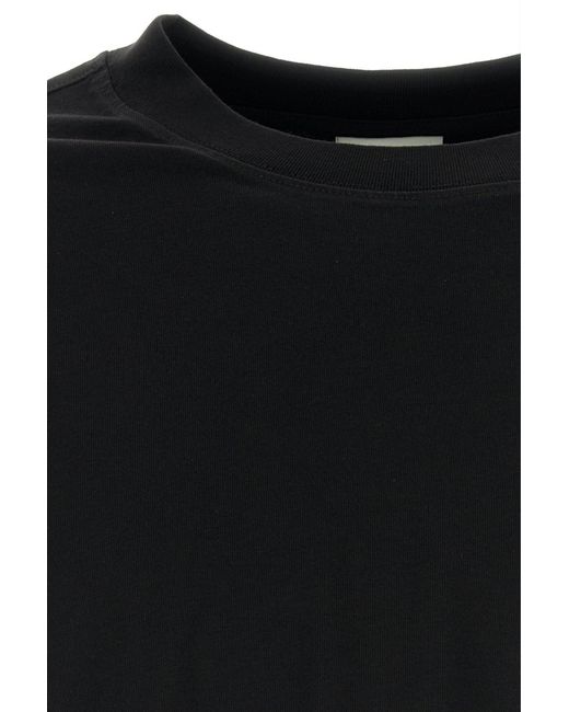 Dries Van Noten Black Cotton Oversize Hegland T-shirt for men