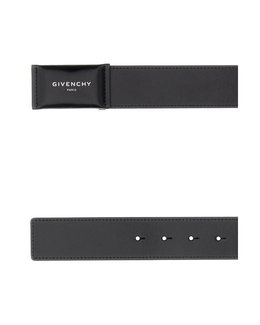 Givenchy White Black Leather Antigona Belt for men