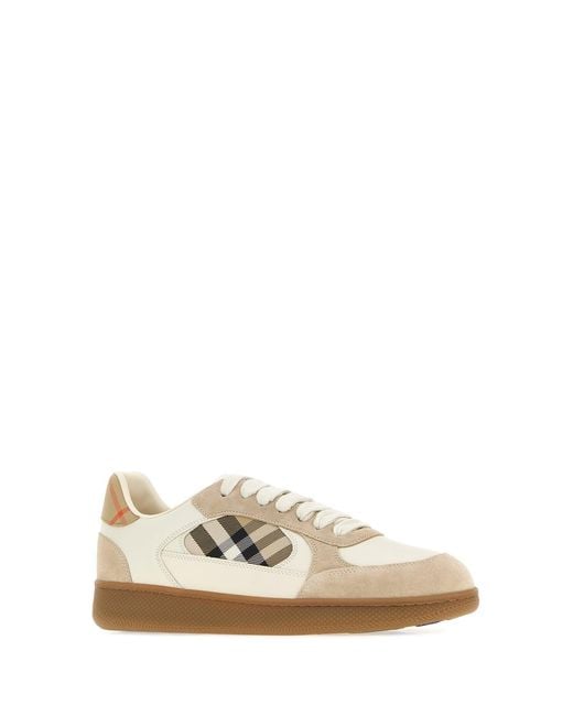 Burberry White Multicolor Terrace Sneakers for men