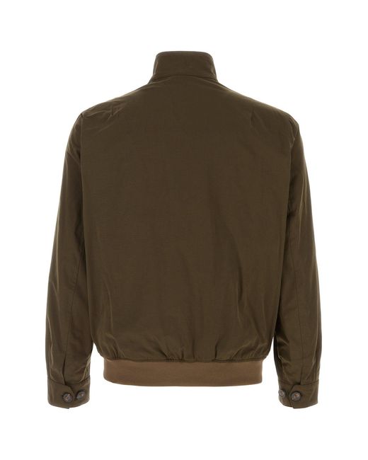 Paltò Green Mud Cotton Blend Arturo Jacket for men