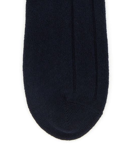 Gallo Midnight Blue Stretch Cashmere Blend Socks for men
