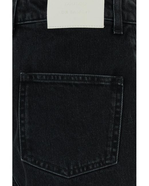 Loulou de Saison Black Denim Isu Bermuda Shorts