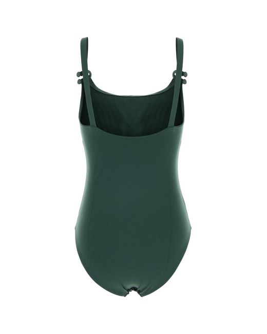 Eres Dark Green Stretch Nylon Inspiring Swimsuit