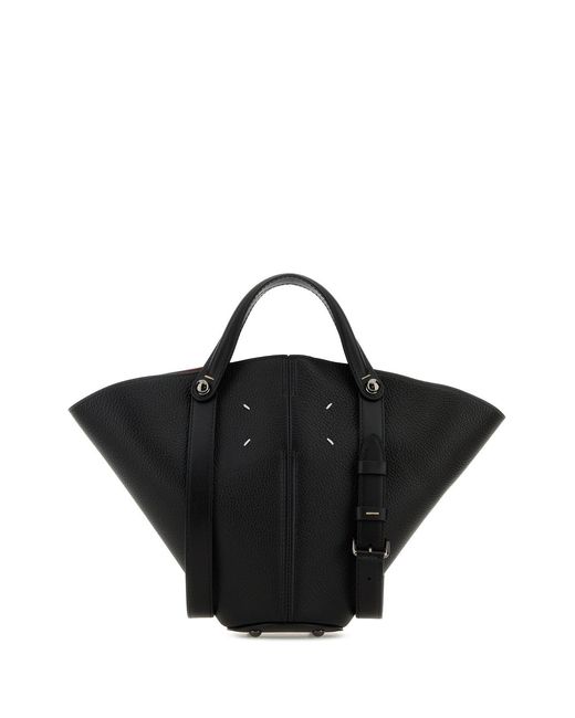 Maison Margiela Black Leather Bucket Bag