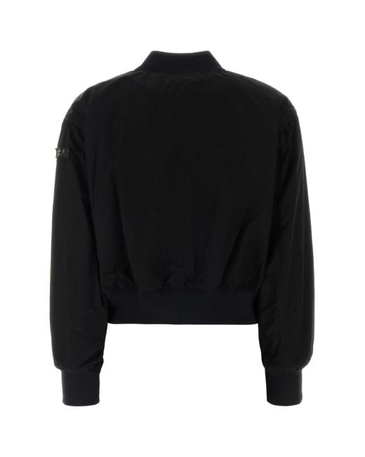 Tatras Black Nylon Ottamota Bomber Jacket