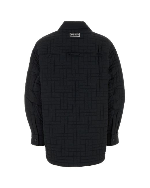 KENZO Black Nylon Oversize Jacket