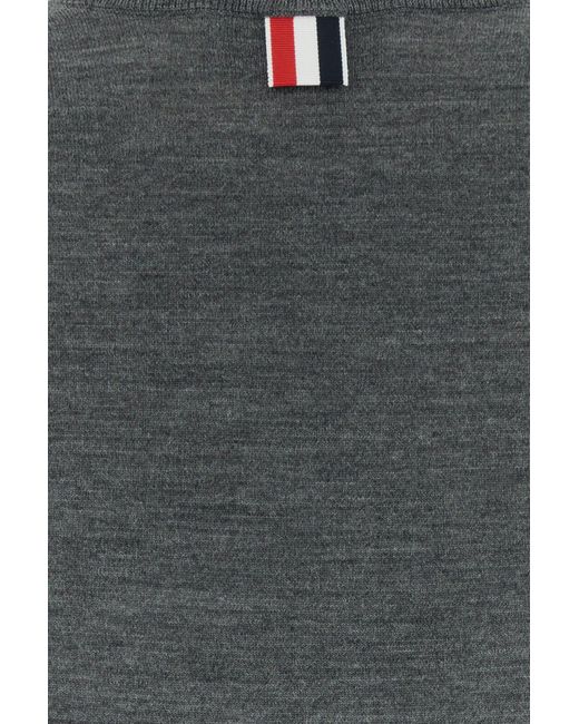 Thom Browne Gray Dark Grey Wool Blend Sweater