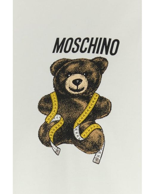 Moschino White Cotton T-shirt for men