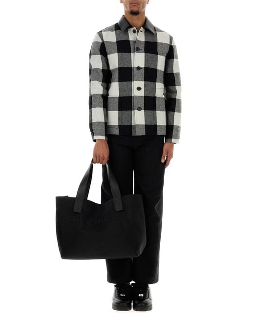 Givenchy Black Canvas Cargo Shopping Bag for men