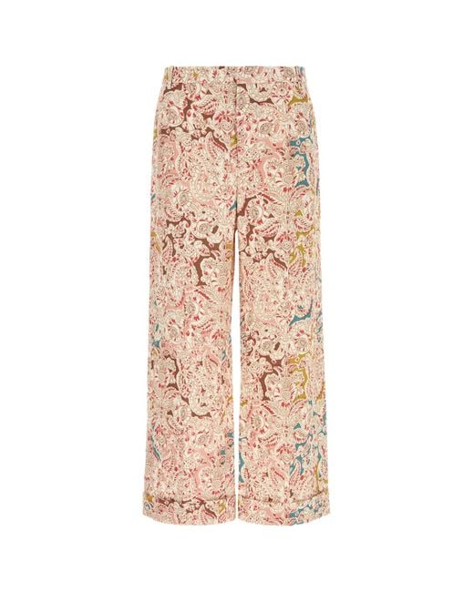 Valentino Garavani Natural Printed Hemp Pant for men