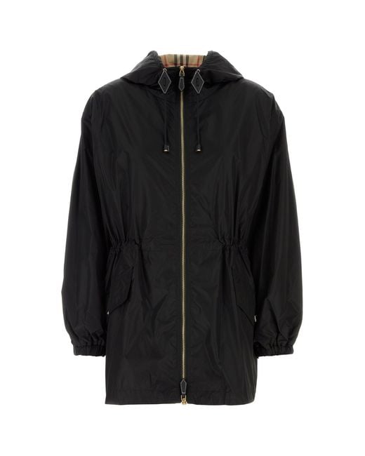 Burberry Black Nylon Windbreaker