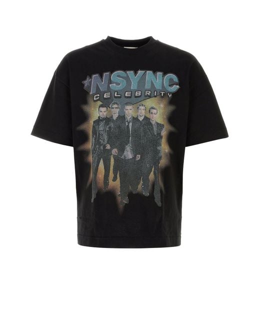 T-shirt in cotone nero di 1989 STUDIO in Black da Uomo