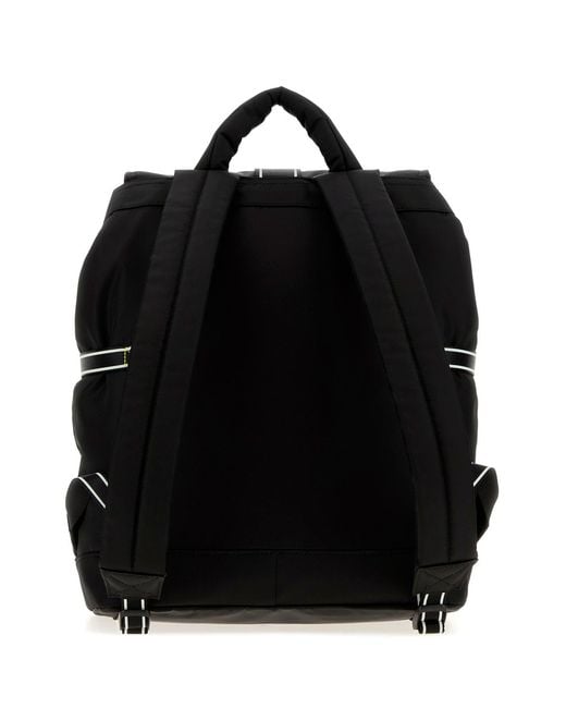 Ganni Black Canvas Backpack