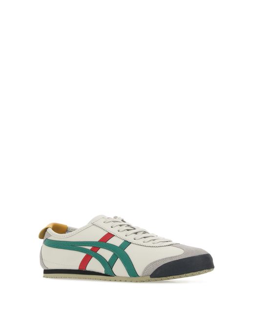 Onitsuka Tiger Chalk Leather Tiger Mexico 66 Sneakers in Green | Lyst