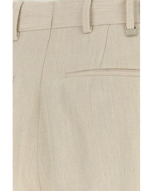 PT Torino Natural Sand Cotton Blend Pant for men
