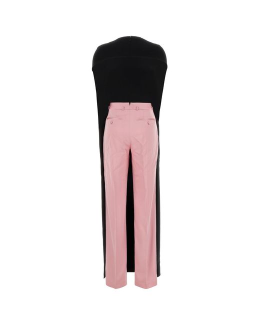 Tom Ford Black Two-tone Stretch Jumpsuit