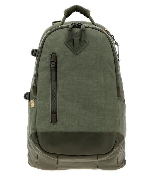 Visvim Sage Green Canvas Cordura Backpack for men