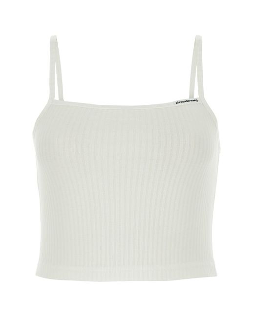 T-SHIRT-S Female di T By Alexander Wang in White