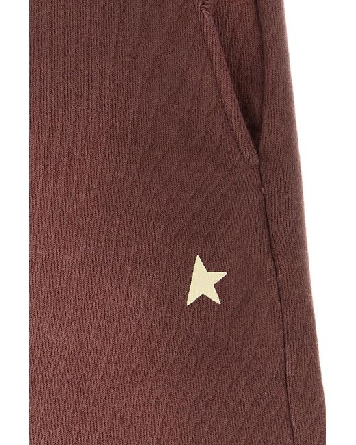 Golden Goose Deluxe Brand Red Burgundy Cotton Bermuda Shorts for men