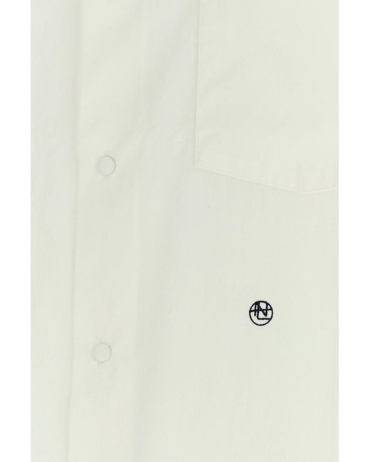 Nanamica White Cotton Blend Oversize Shirt