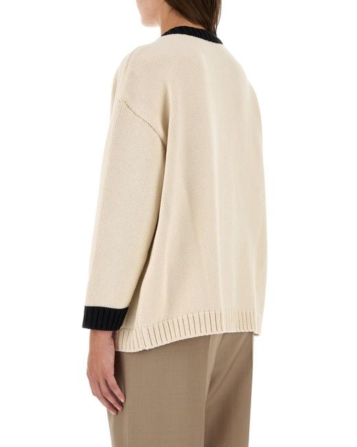 Valentino Garavani Black Sand Cotton Blend Cardigan