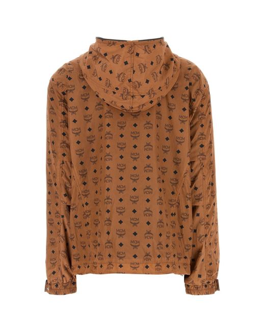 MCM Brown Printed Nylon Jacket