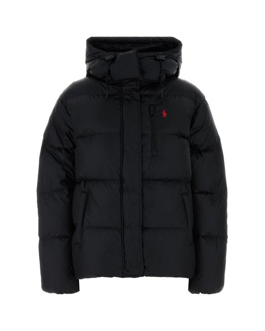 Ralph Lauren Black Nylon Down Jacket