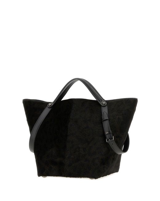 Maison Margiela Black Printed Calf Hair Dress-Age Shopping Bag