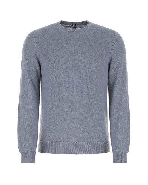 Fedeli Powder Blue Cashmere Sweater Lightblue for Men | Lyst