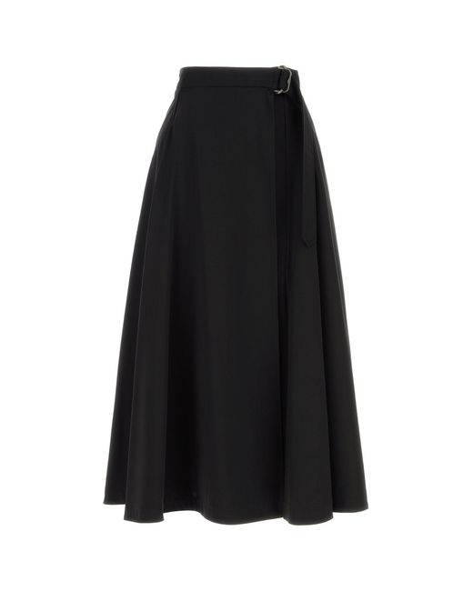 Burberry Black Twill Skirt