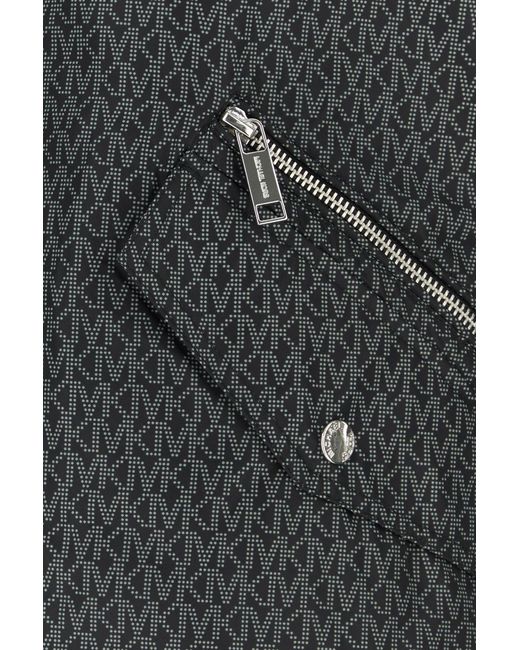 MICHAEL Michael Kors Black Printed Polyester Parka