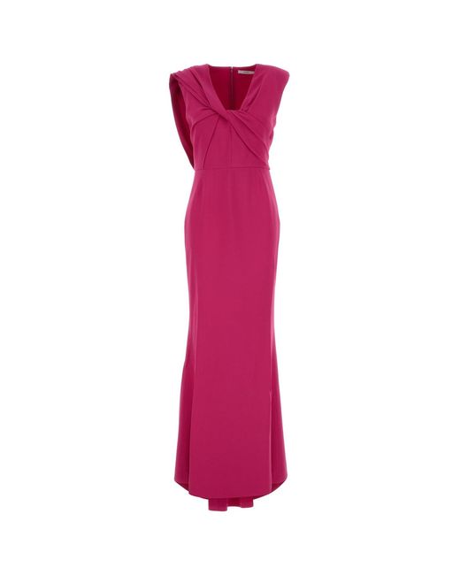 Givenchy Pink Fuchsia Stretch Crepe Dress