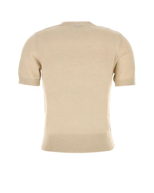 Burberry Natural Sand Wool Blend Sweater