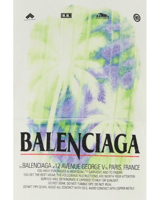 Balenciaga White Cotton Oversize Sweatshirt for men